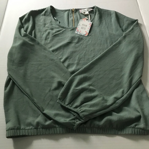 Pink Rose Smoky Sage top size medium - Picture 3 of 7